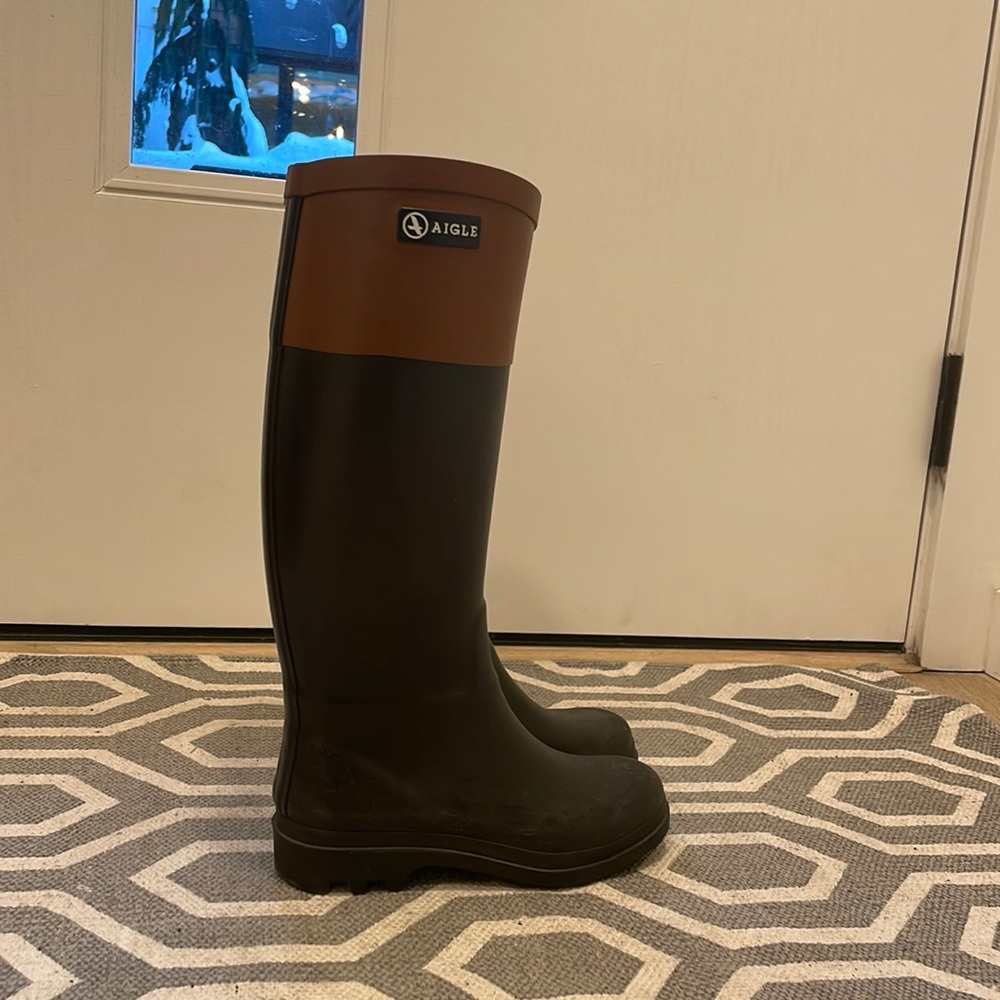 Aigle tall rain boots
